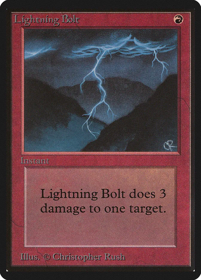 1993 Limited Edition Beta Lightning Bolt common #162 common card image