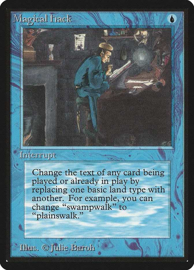 1993 Limited Edition Beta Magical Hack rare #64 rare card image