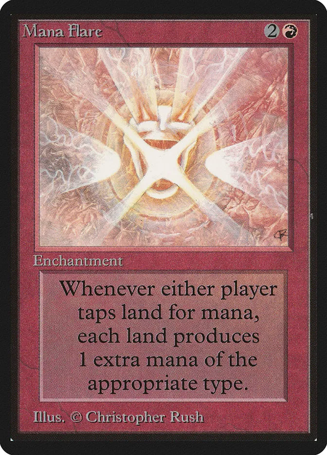 1993 Limited Edition Beta Mana Flare rare #163 rare card image
