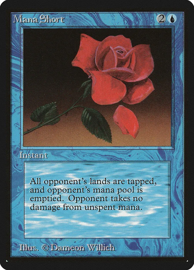 1993 Limited Edition Beta Mana Short rare #66 rare card image
