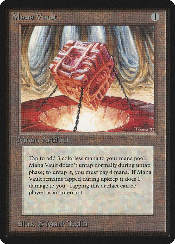 1993 Limited Edition Beta Mana Vault rare #260 rare card image