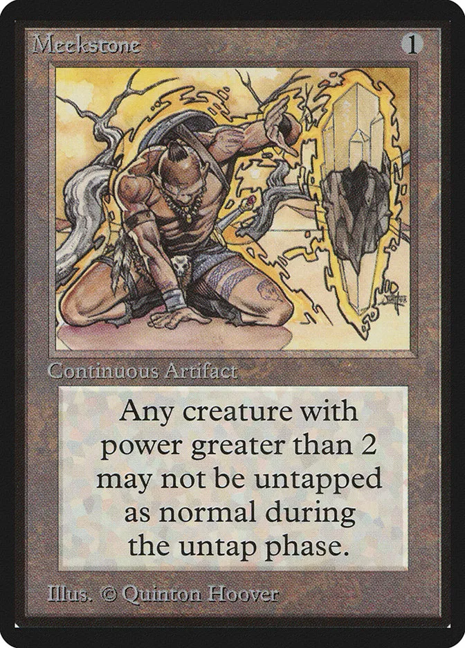 1993 Limited Edition Beta Meekstone rare #261 rare card image
