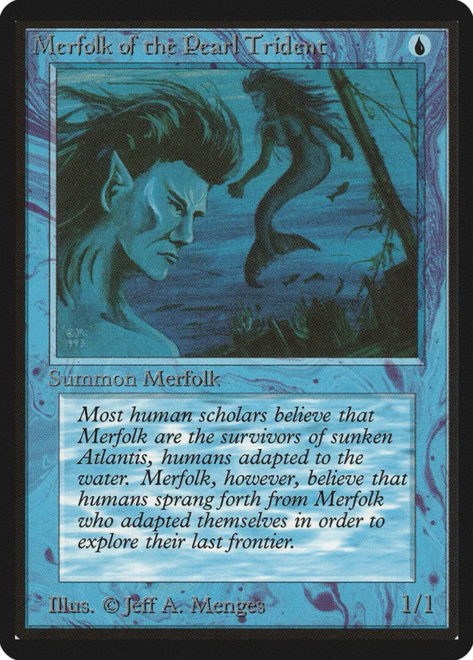 1993 Limited Edition Beta Merfolk of the Pearl Trident common #67 common card image