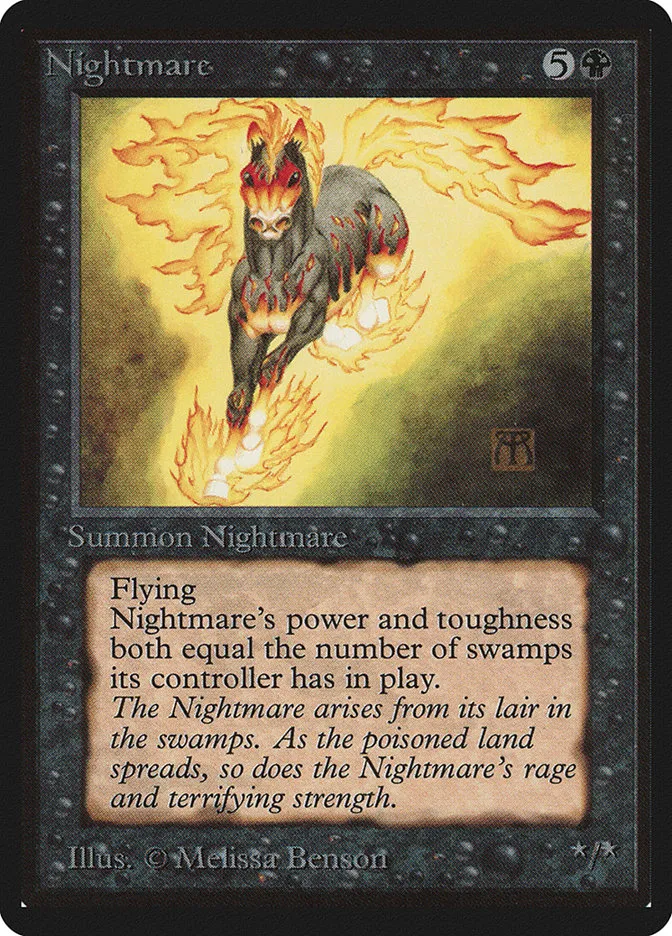 1993 Limited Edition Beta Nightmare rare #119 rare card image