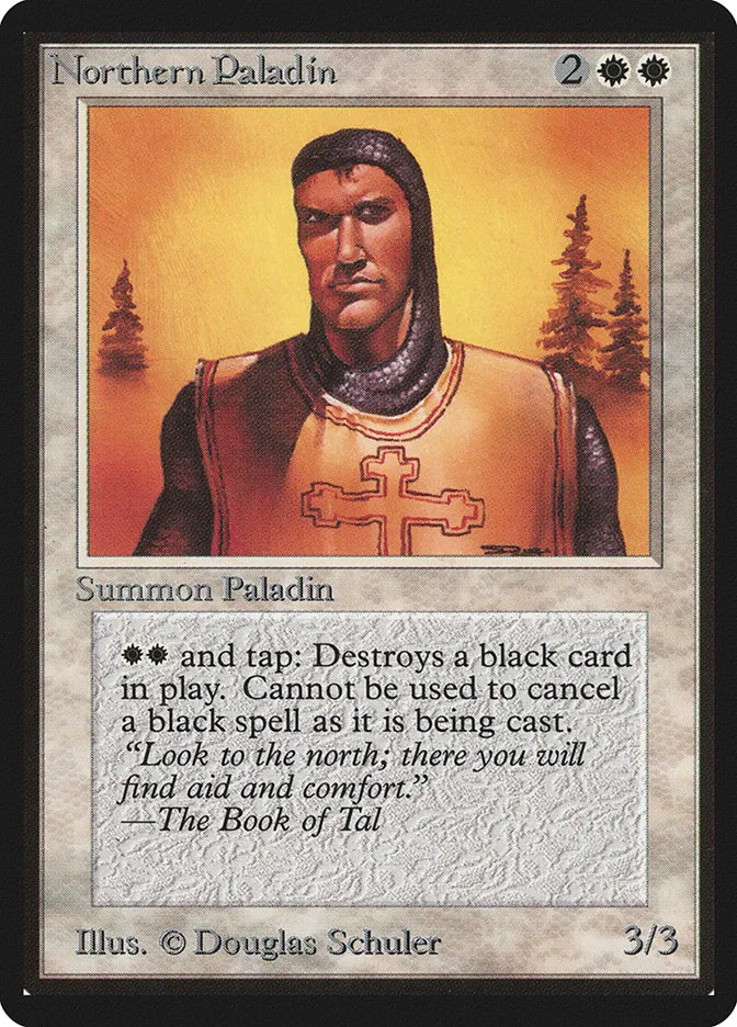1993 Limited Edition Beta Northern Paladin rare #30 rare card image