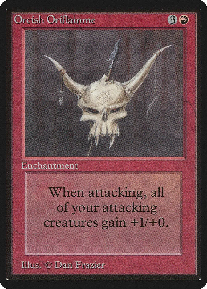 1993 Limited Edition Beta Orcish Oriflamme uncommon #167 uncommon card image