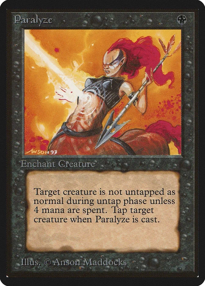 1993 Limited Edition Beta Paralyze common #120 common card image