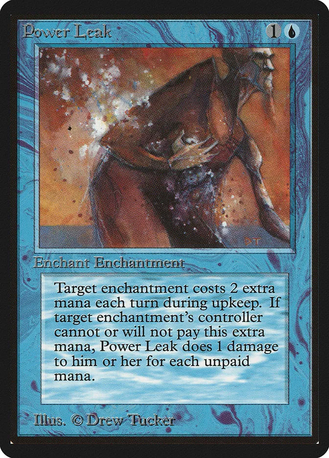 1993 Limited Edition Beta Power Leak common #72 common card image