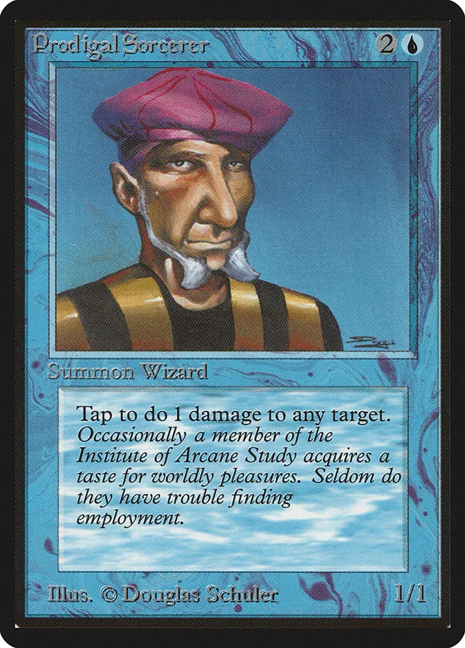1993 Limited Edition Beta Prodigal Sorcerer common #74 common card image