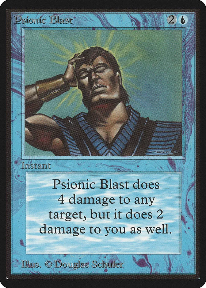 1993 Limited Edition Beta Psionic Blast uncommon #75 uncommon card image
