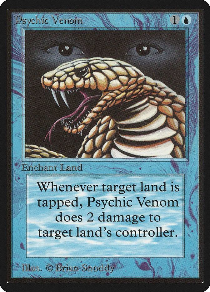1993 Limited Edition Beta Psychic Venom common #76 common card image