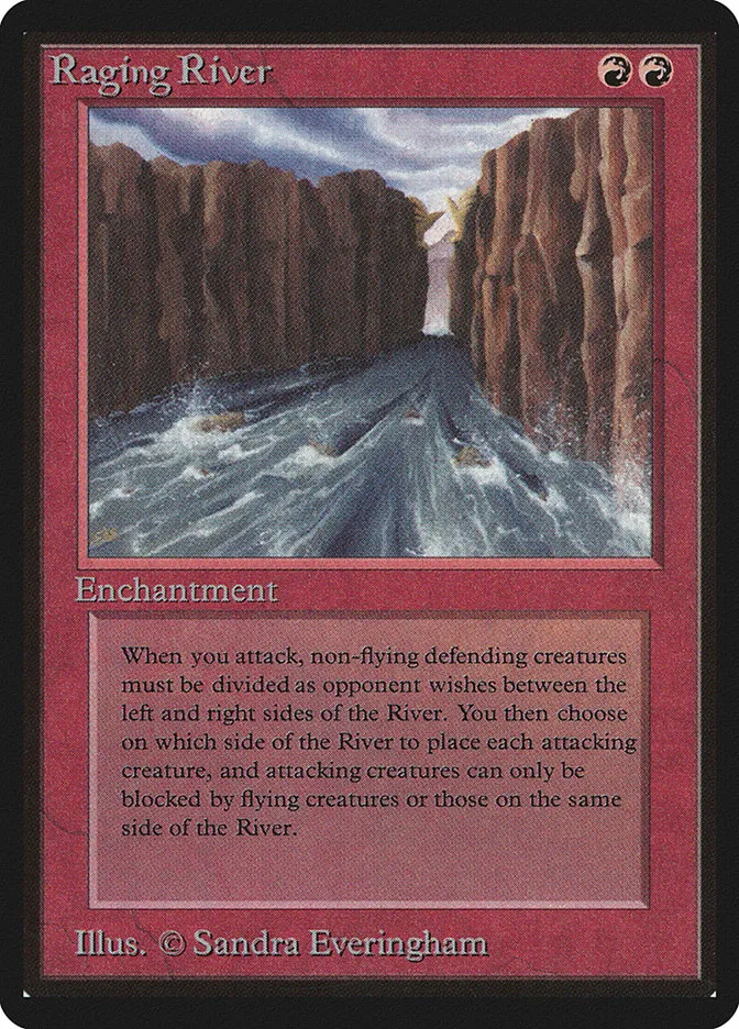 1993 Limited Edition Beta Raging River rare #169 rare card image