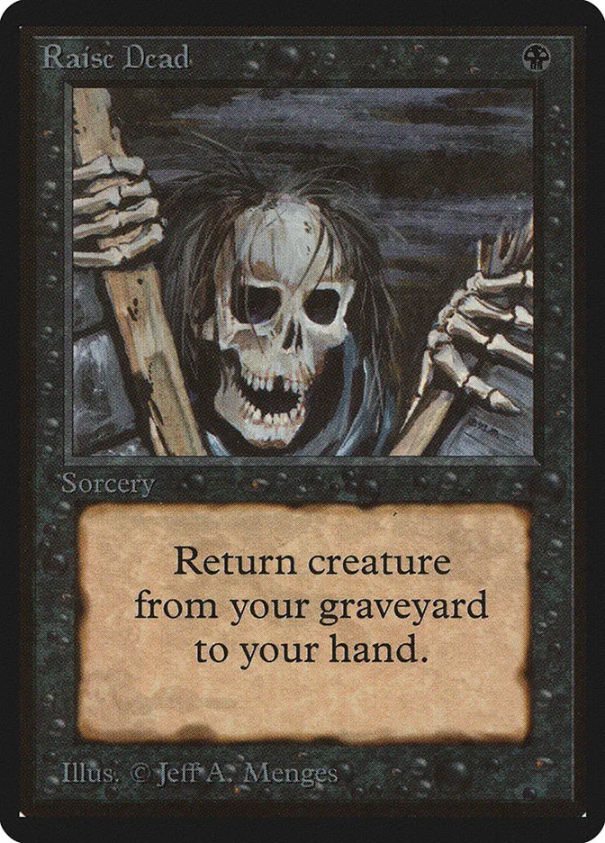 1993 Limited Edition Beta Raise Dead #123 common card image