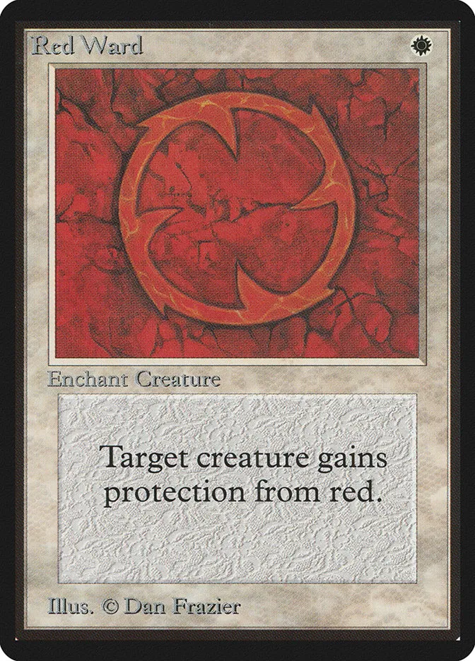 1993 Limited Edition Beta Red Ward uncommon #34 uncommon card image