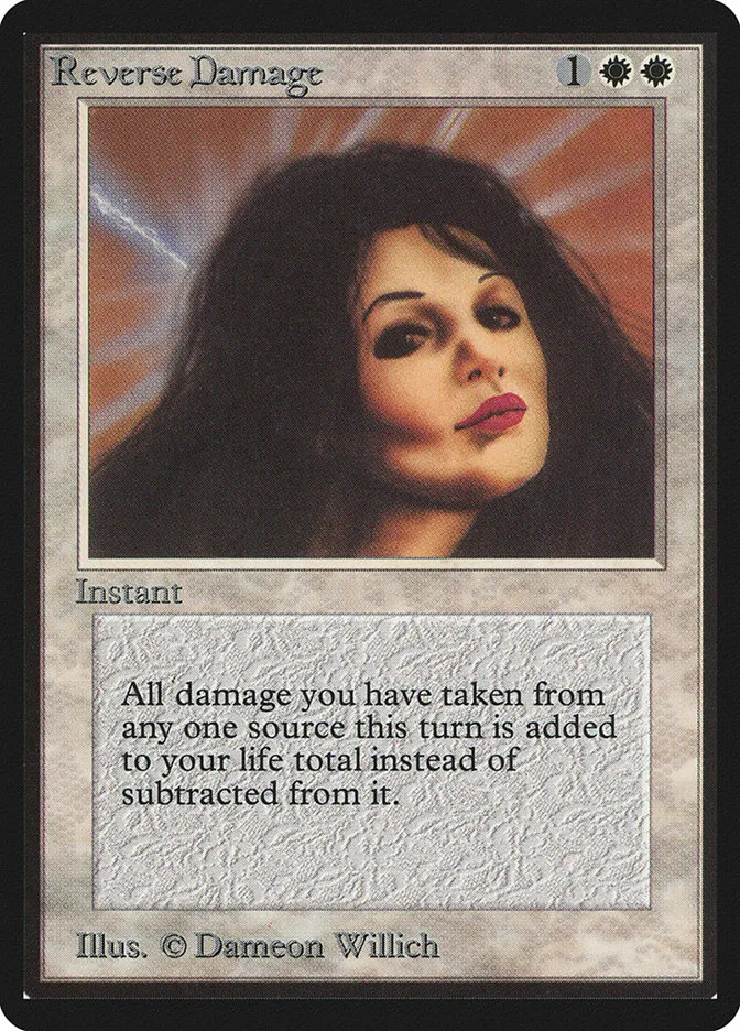 1993 Limited Edition Beta Reverse Damage rare #36 rare card image