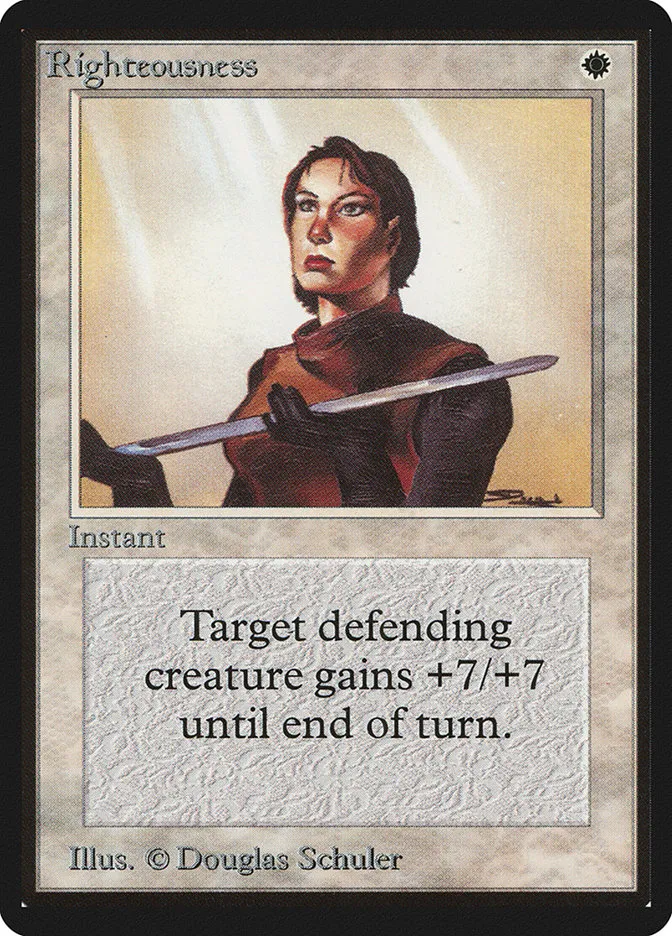 1993 Limited Edition Beta Righteousness rare #37 rare card image