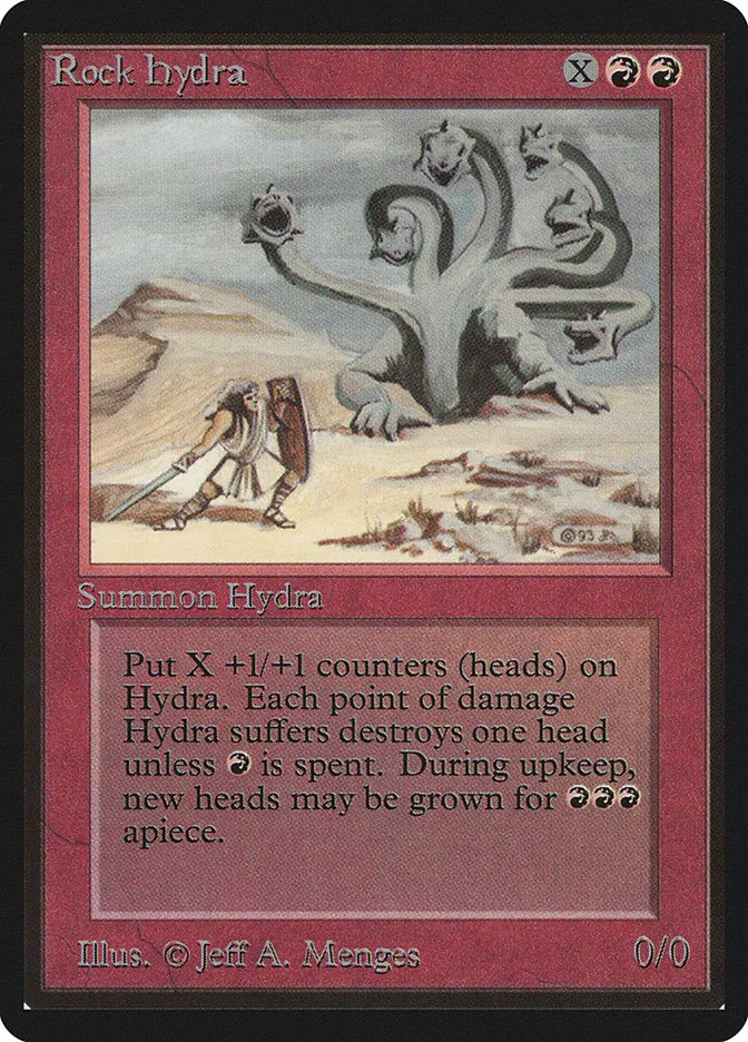 1993 Limited Edition Beta Rock Hydra rare #172 rare card image