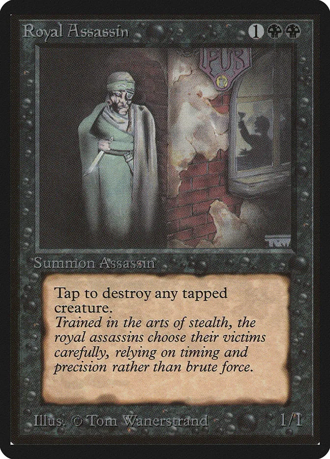 1993 Limited Edition Beta Royal Assassin rare #124 rare card image