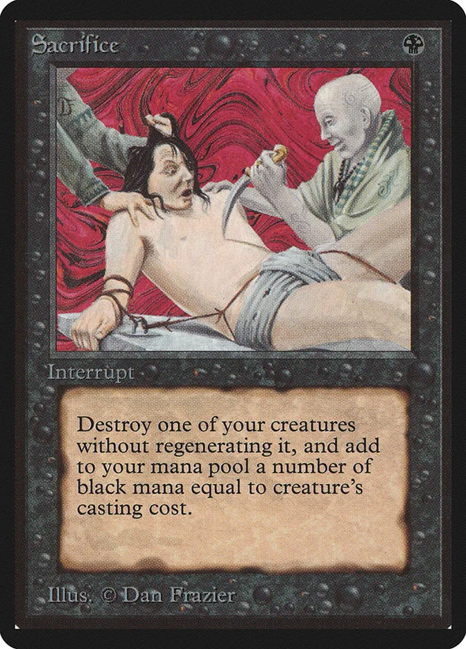1993 Limited Edition Beta Sacrifice uncommon #125 uncommon card image