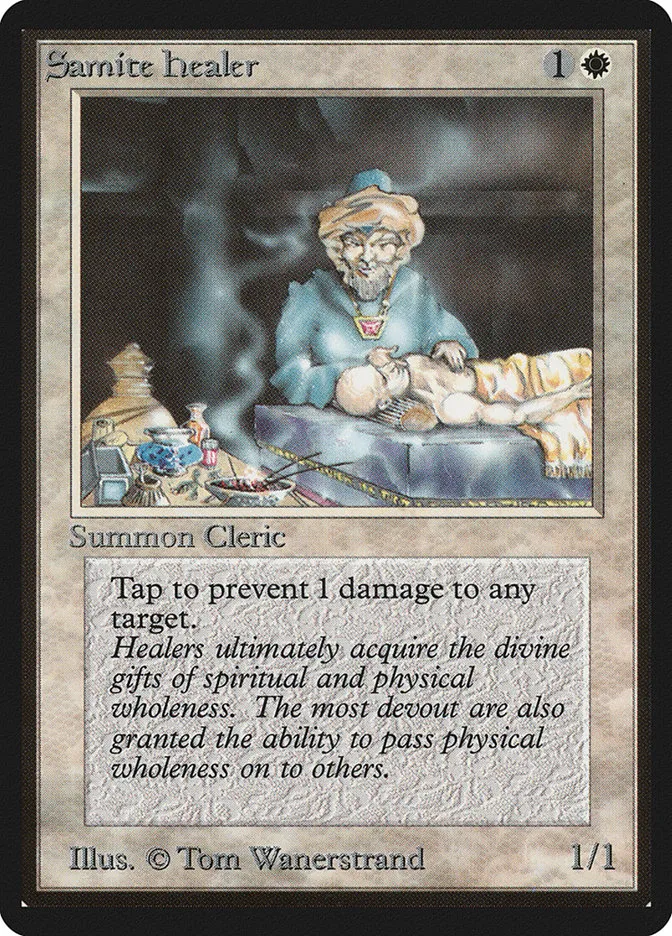 1993 Limited Edition Beta Samite Healer common #38 common card image