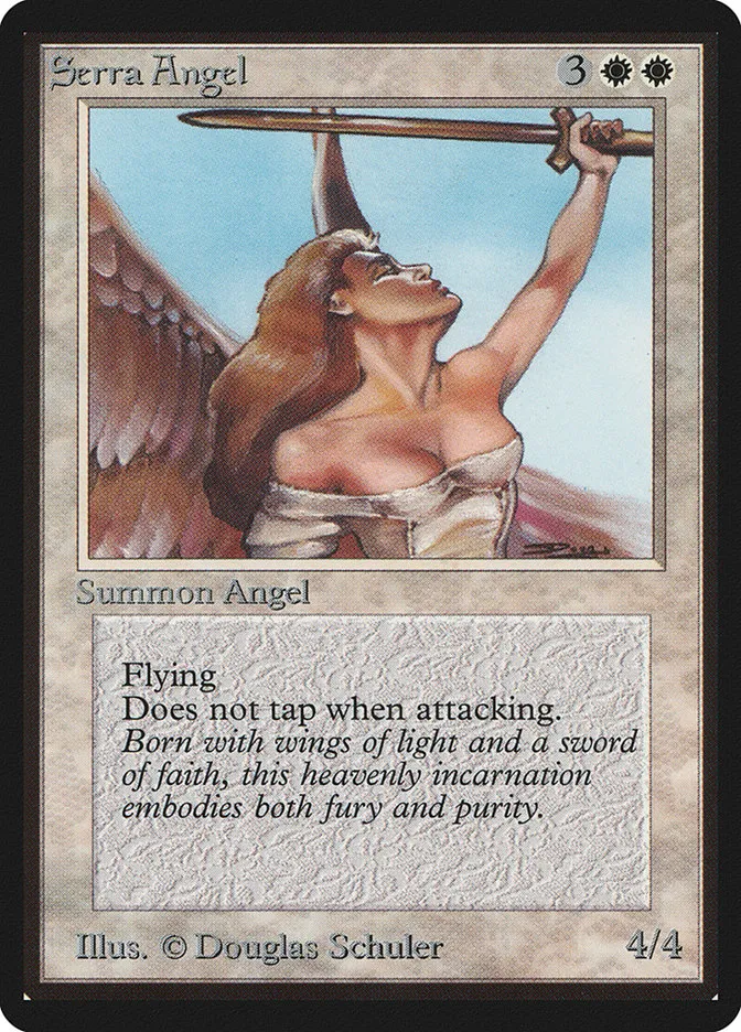1993 Limited Edition Beta Serra Angel uncommon #40 uncommon card image
