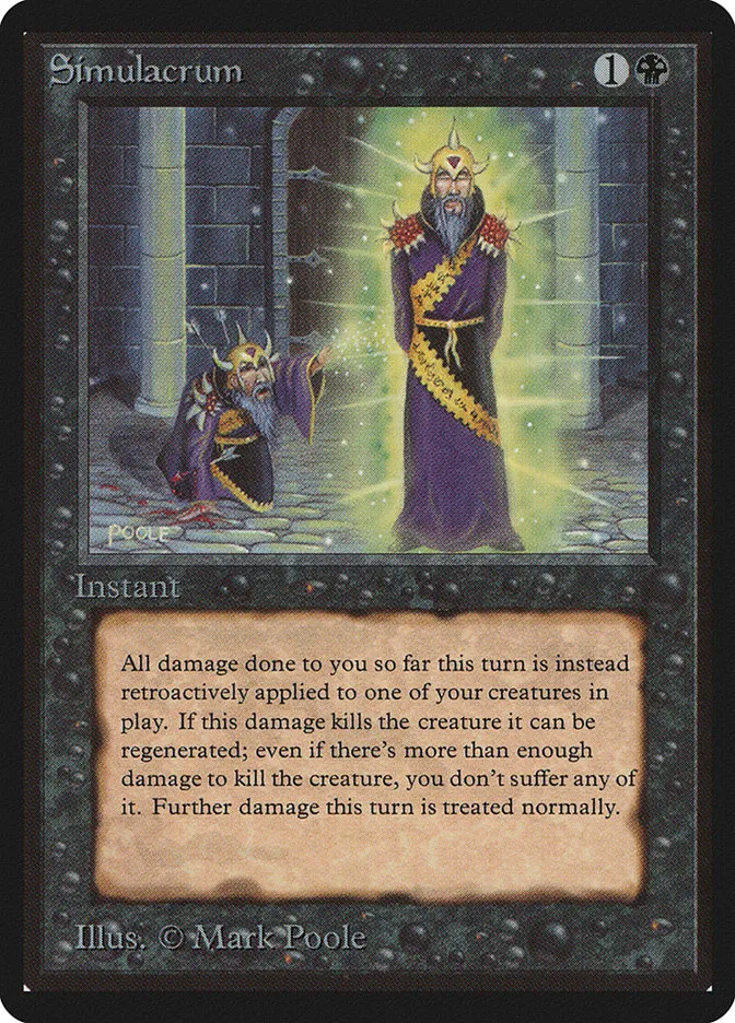 1993 Limited Edition Beta Simulacrum uncommon #129 uncommon card image