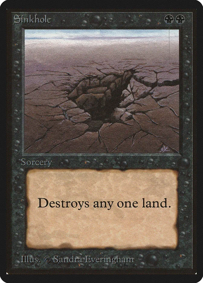 1993 Limited Edition Beta Sinkhole #130 common card image