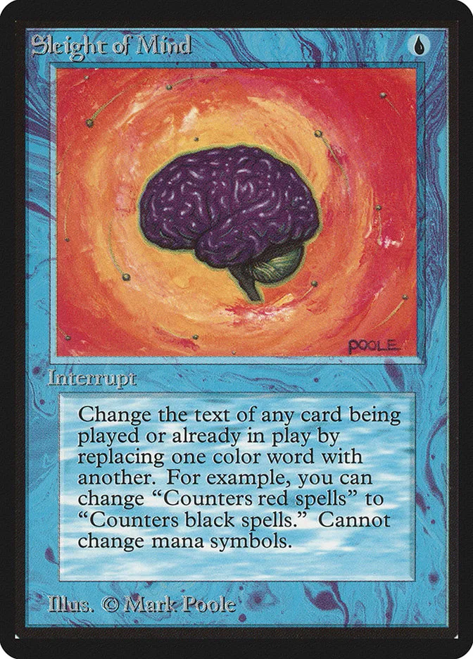 1993 Limited Edition Beta Sleight of Mind rare #79 rare card image