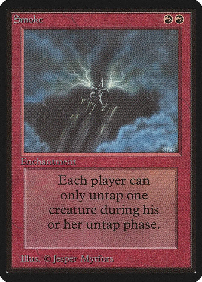 1993 Limited Edition Beta Smoke rare #176 rare card image