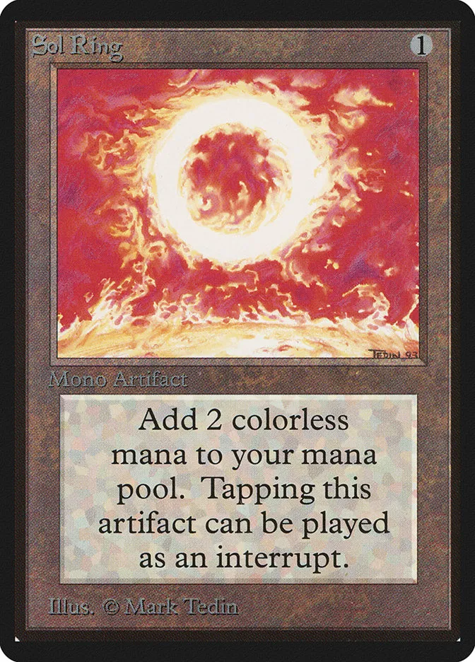 1993 Limited Edition Beta Sol Ring uncommon #270 uncommon card image