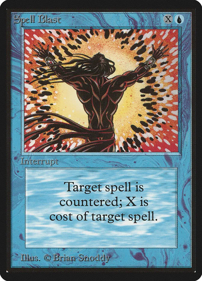 1993 Limited Edition Beta Spell Blast common #80 common card image