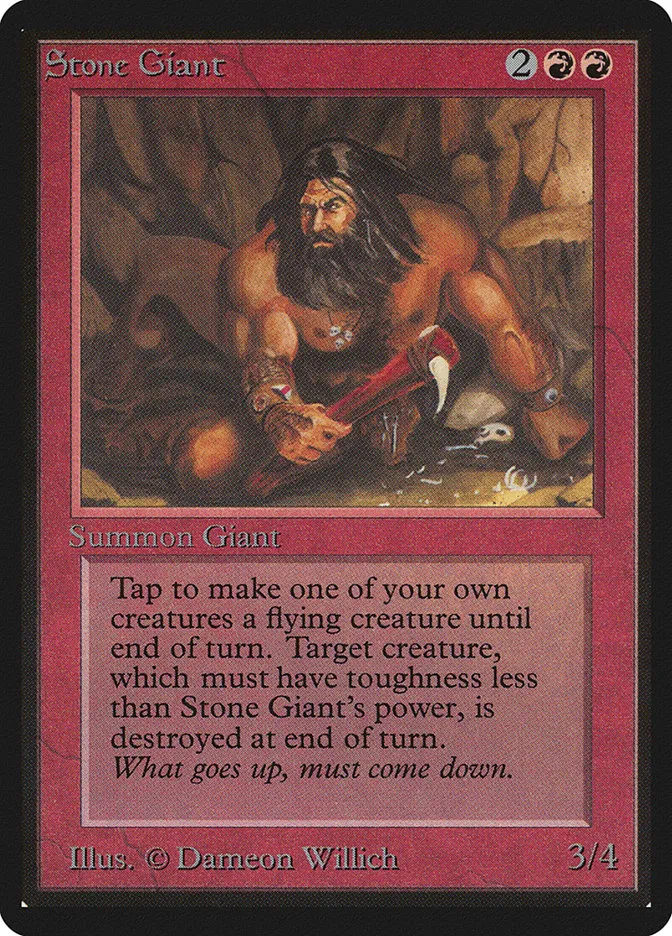 1993 Limited Edition Beta Stone Giant uncommon #177 uncommon card image