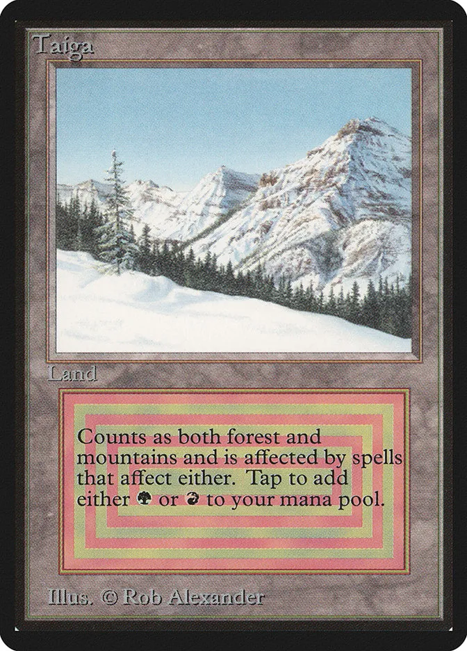 1993 Limited Edition Beta Taiga rare #283 rare card image