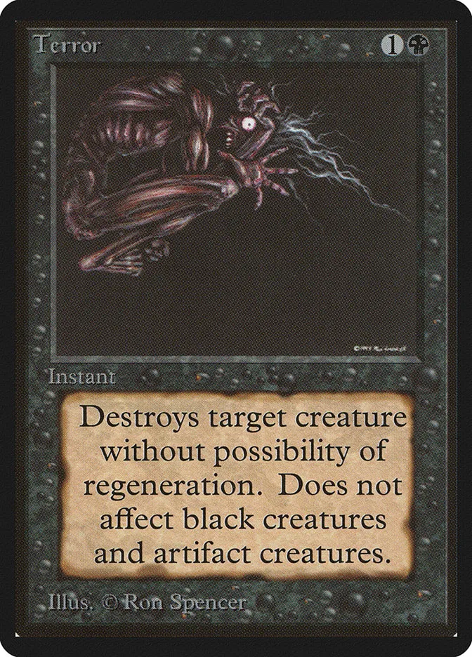 1993 Limited Edition Beta Terror common #131 common card image