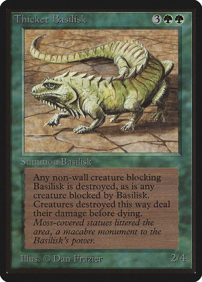 1993 Limited Edition Beta Thicket Basilisk uncommon #219 uncommon card image