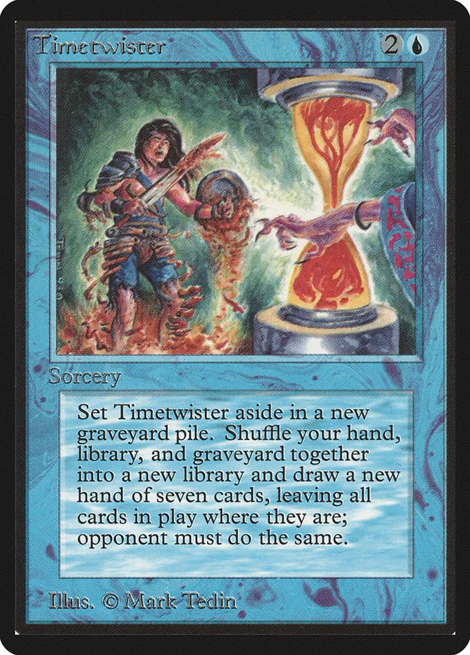 1993 Limited Edition Beta Timetwister rare #85 rare card image