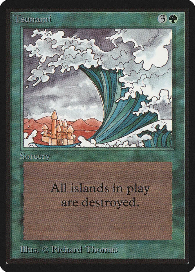 1993 Limited Edition Beta Tsunami uncommon #222 uncommon card image
