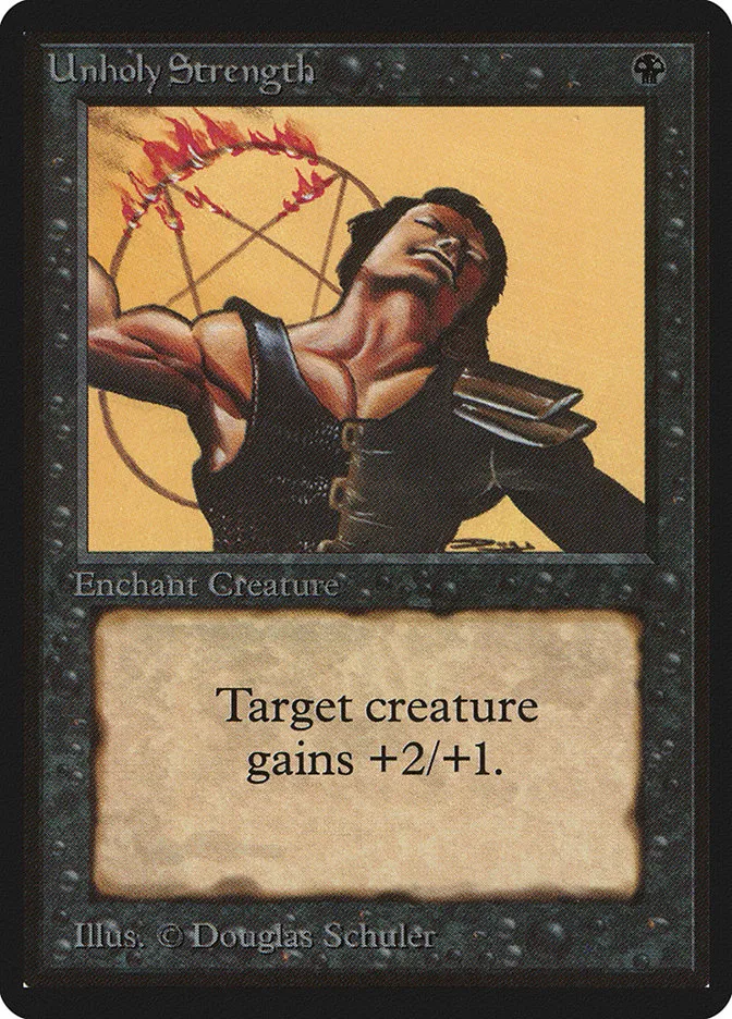 1993 Limited Edition Beta Unholy Strength #132 common card image