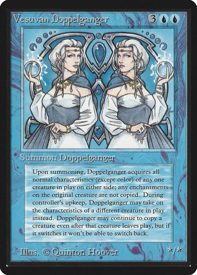1993 Limited Edition Beta Vesuvan Doppelganger rare #88 rare card image