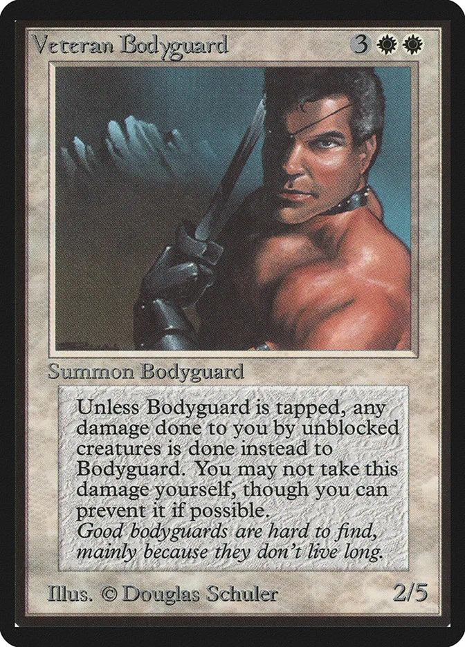 1993 Limited Edition Beta Veteran Bodyguard rare #42 rare card image