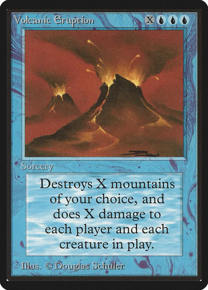 1993 Limited Edition Beta Volcanic Eruption rare #89 rare card image