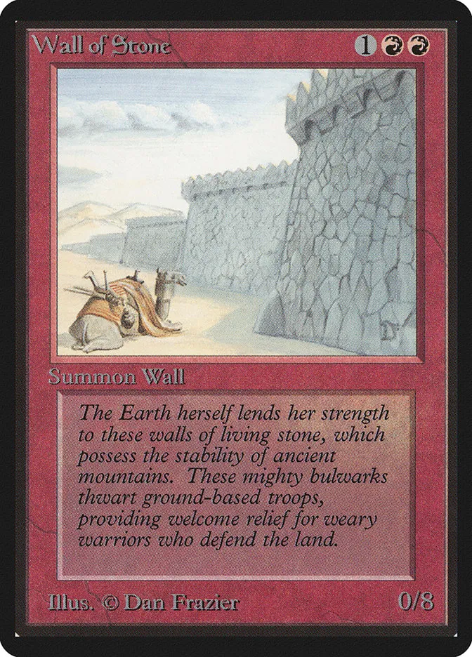 1993 Limited Edition Beta Wall of Stone uncommon #183 uncommon card image