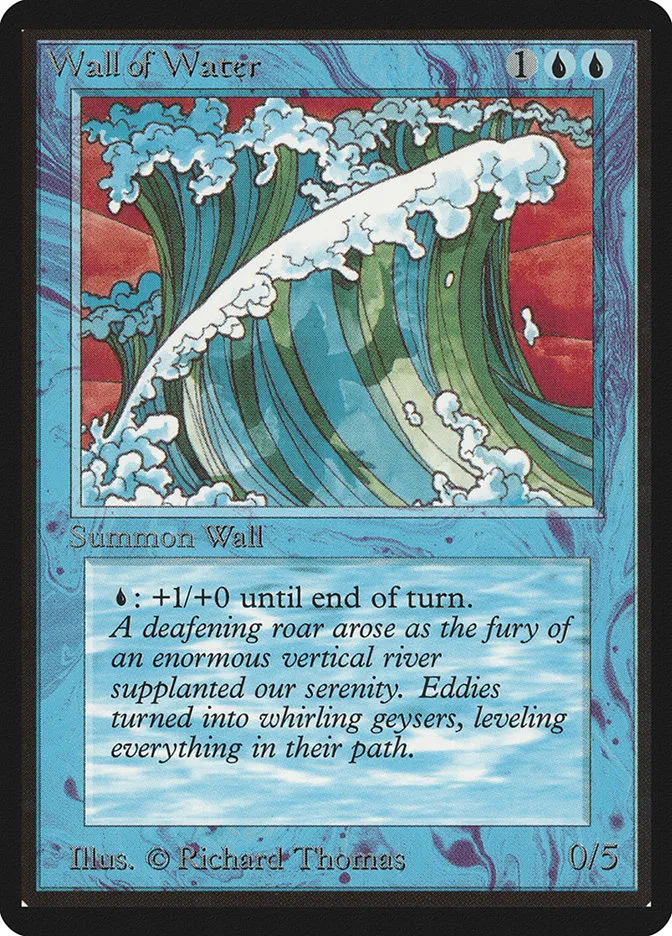 1993 Limited Edition Beta Wall of Water uncommon #91 uncommon card image
