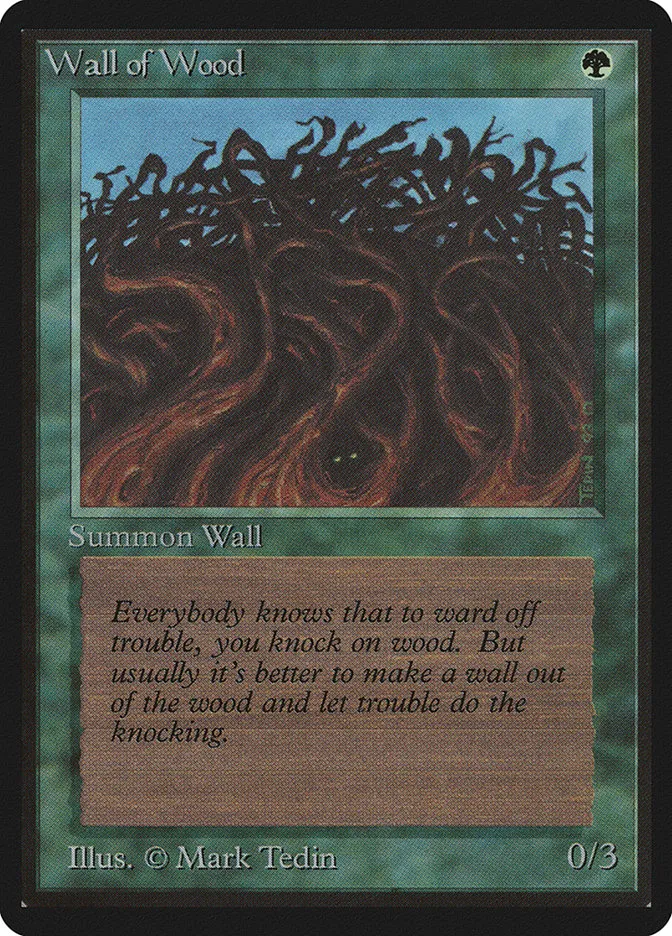 1993 Limited Edition Beta Wall of Wood common #226 common card image