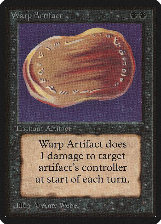 1993 Limited Edition Beta Warp Artifact rare #134 rare card image