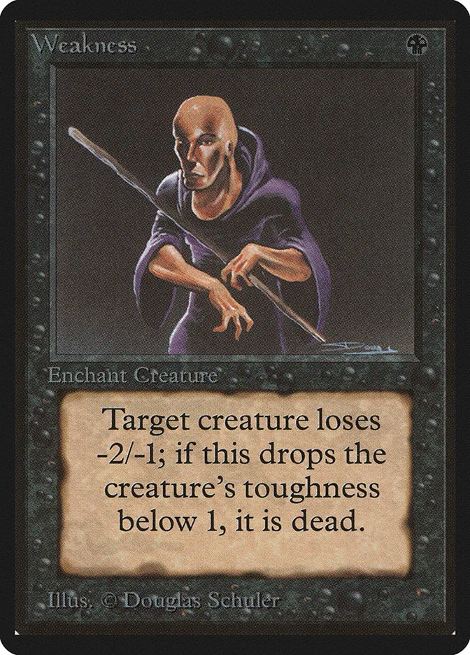 1993 Limited Edition Beta Weakness common #135 common card image