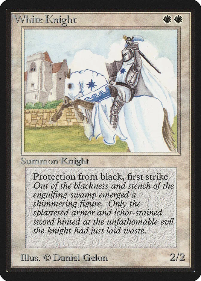 1993 Limited Edition Beta White Knight uncommon #44 uncommon card image