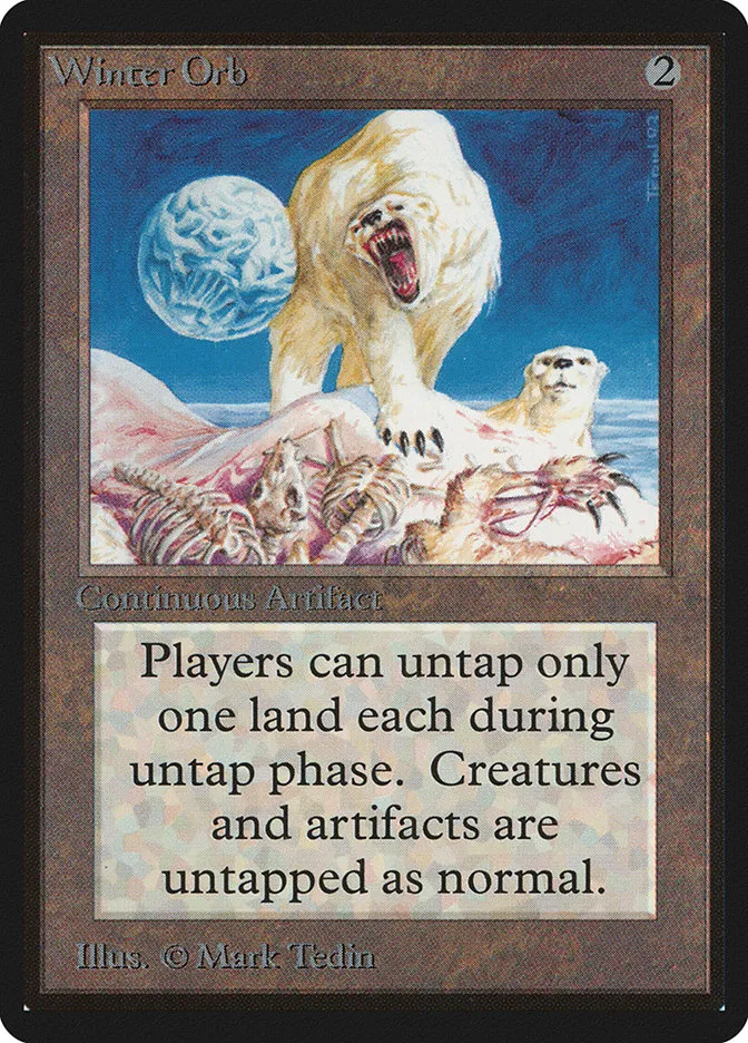 1993 Limited Edition Beta Winter Orb rare #276 rare card image