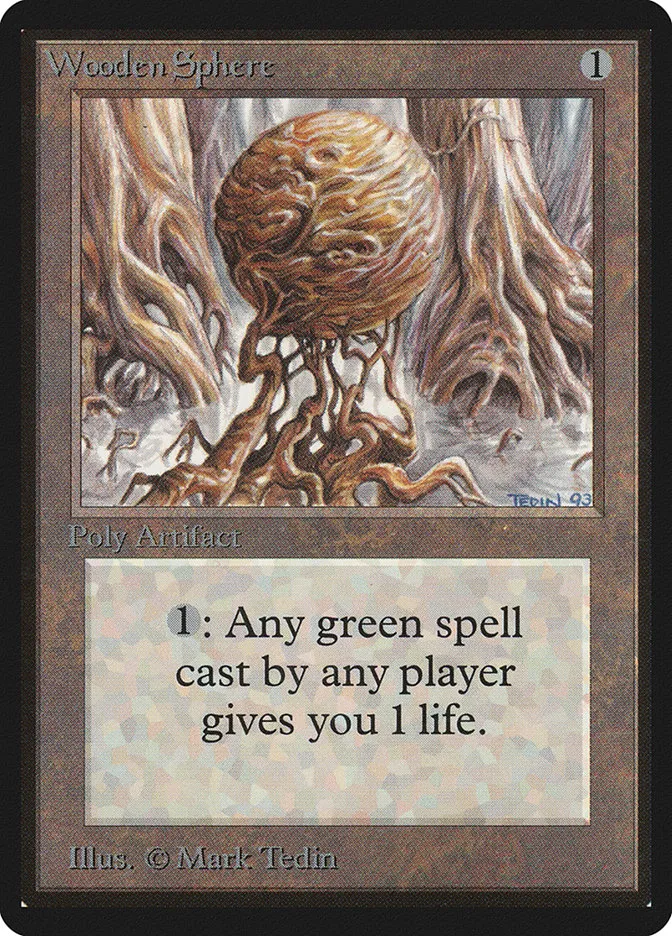 1993 Limited Edition Beta Wooden Sphere uncommon #277 uncommon card image