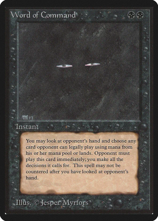 1993 Limited Edition Beta Word of Command rare #137 rare card image